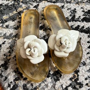 Stuart Weitzman Floral Sandals